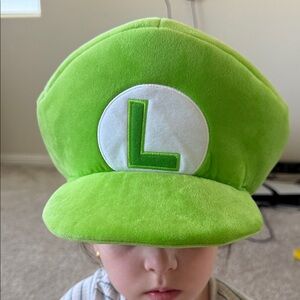 Green Plush Luigi-Style Hat/Costume